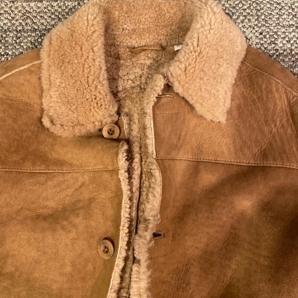 Timberland Sherpa Sherling Leather Jacket M - Picture 3 of 8